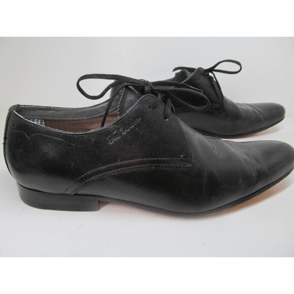 Ted Baker Haked 4 Mens Black Leather Lace Up Derbys Size US 8 EUR 41 - Picture 5 of 16